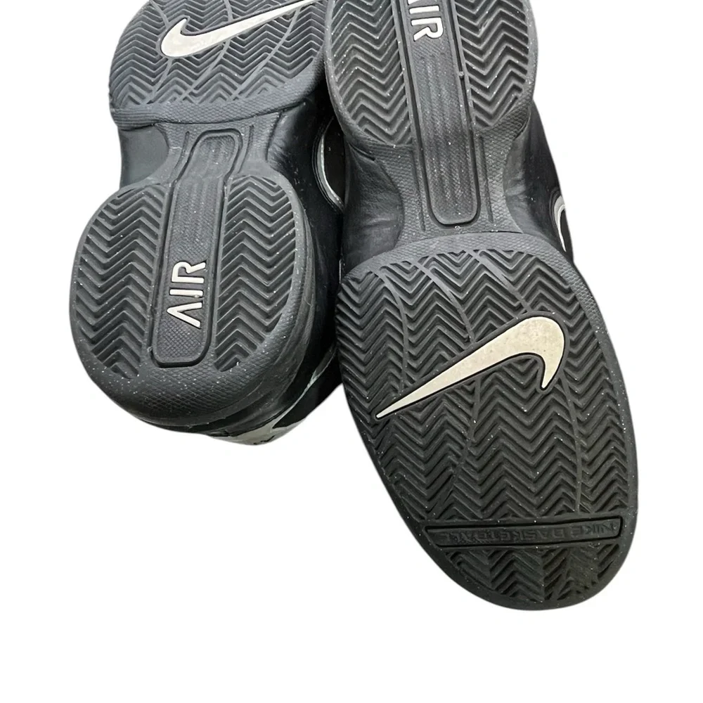 NIKE AIR‎ BASKETBALL HIGH TOP BLACK/GRAY ATHLETIC SHOE SIZE 7.5 PREOWNED